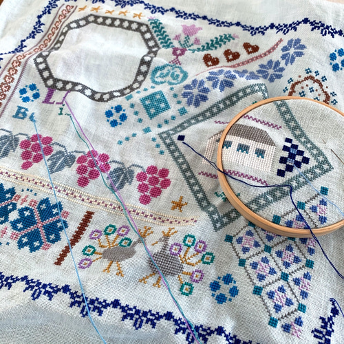 KIT018. クロスステッチ（リネンver） キット キット アズママイコ