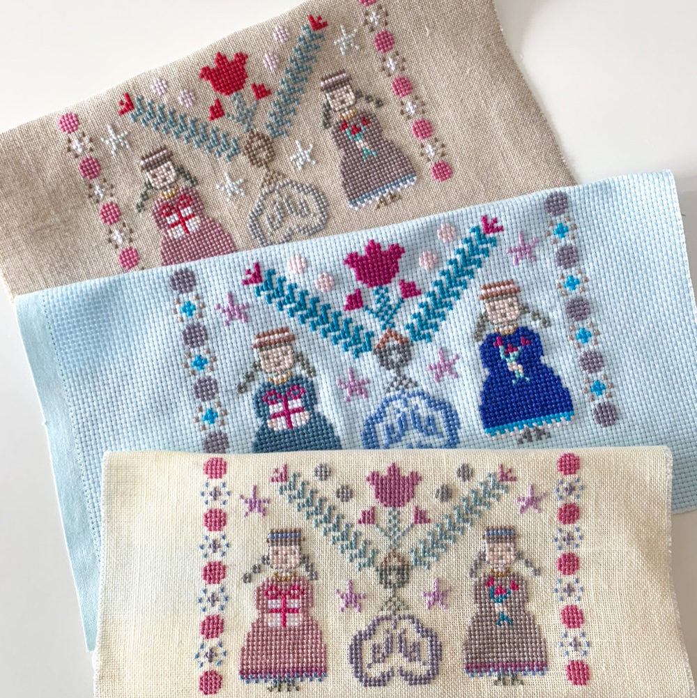 上下2点セット！コーデ売り♡ 【美品】♡Amavel♡クロス刺繍