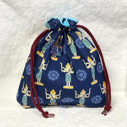 超細身木刀袋 小太刀入れ付き ネーム刺繍、 黒色 剣道 その他