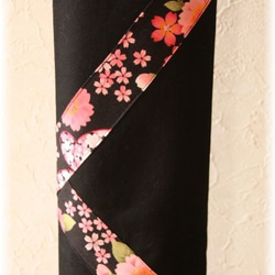 剣道 竹刀袋 桜花 ネーム刺繍、梵字刺繍オプション可能。受注生産です。 3枚目の画像