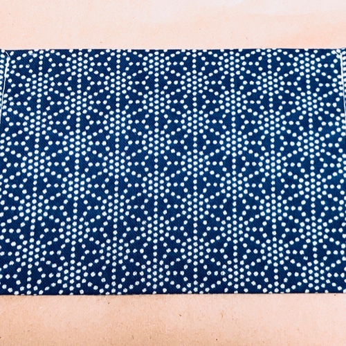 再々販 麻の葉柄男性サイズ 18x10cm 都紬手拭いマスク4枚重ね剣道