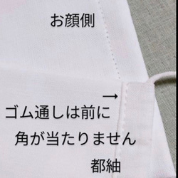 伊勢木綿晒しマスク　４枚重ねにポケット付きで厚みがプラスできます。伊勢木綿＋都紬コラボマスク 2枚目の画像