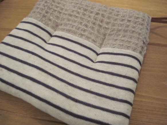 定番ボーダー　鍋しき（鍋つかみ）　CG 1枚目の画像