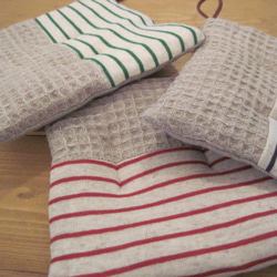 定番ボーダー　鍋しき（鍋つかみ）　CG 2枚目の画像