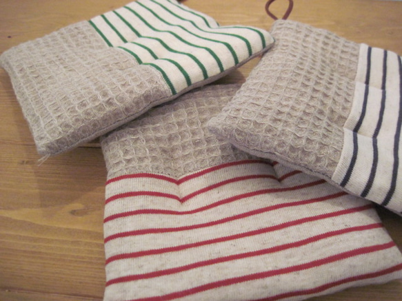 定番ボーダー　鍋しき（鍋つかみ）　CG 2枚目の画像