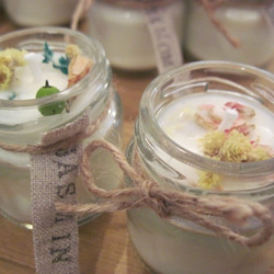 新春福袋＊予約　Creema限定"soy aroma　candle　”選べる１０点set＋１点＋ポプリ小瓶＃ジャスミン 3枚目の画像