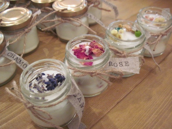 "soy aroma　candle　”選べる１０点set＋１点＋ポプリ小瓶＃カ 1枚目の画像