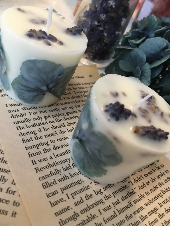 ＊ new"soy aroma　candle”lavender”Ｂ-ｔｙｐｅ 2枚目の画像