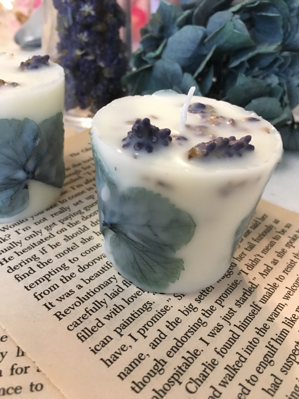 ＊ new"soy aroma　candle”lavender”Ｂ-ｔｙｐｅ 3枚目の画像