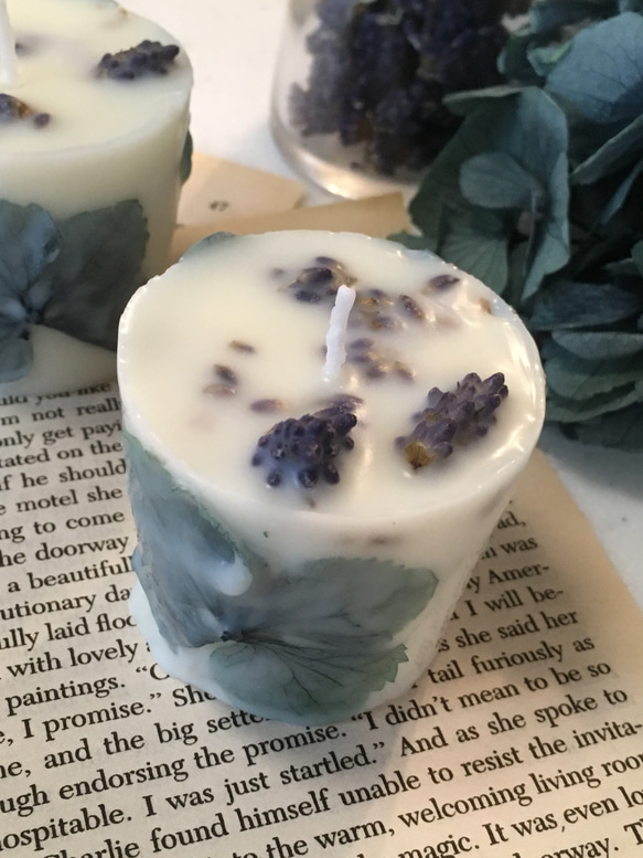 ＊ new"soy aroma　candle”lavender”Ｂ-ｔｙｐｅ 4枚目の画像
