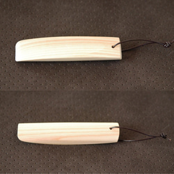 国産材の端材で作った　POKET SHOEHORN　桧 3枚目の画像