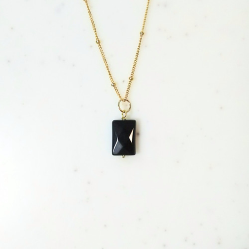 再販＊14kgf＊オニキス＊ネックレスチャーム #320 ペンダント