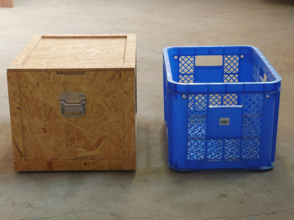 osb材　コンテナボックス　木箱 5枚目の画像