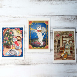 原画〉猫パステル画 A4サイズ 額縁・マット付き おすわり