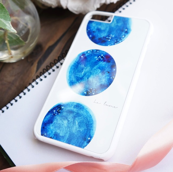 藍色星空宇宙圖案時尚英語各型號對應的手機殼 /眼手機套/ iPad的 第2張的照片