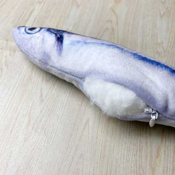 LINGO 絨毛仿真秋刀魚 寵物玩具 第3張的照片