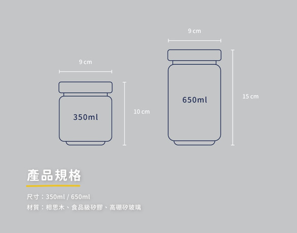 LINGO 木蓋玻璃密封罐 第5張的照片