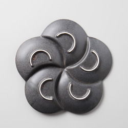 粉引マットグレー5つ仕切りプレート 6枚目の画像