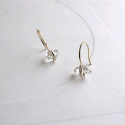 受注製作『Lumière H』 Herkimer diamond & 14kgf☆Creema限定送料無料 1枚目の画像