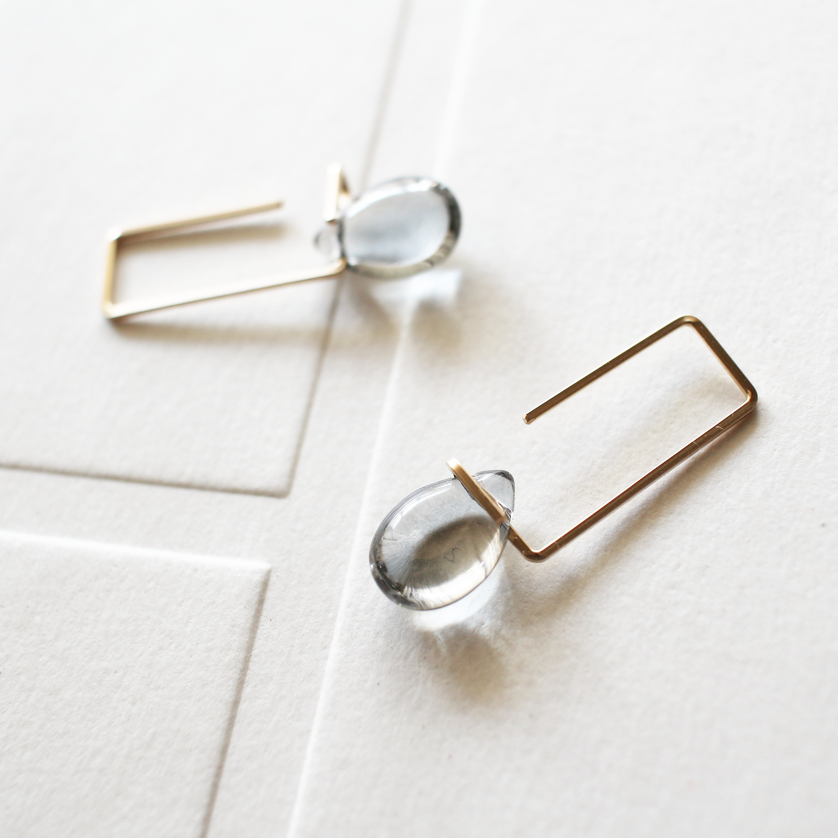 受注製作☆『ブランコ』ピアス～シルバードロップ☆creema限定送料無料 6,424円