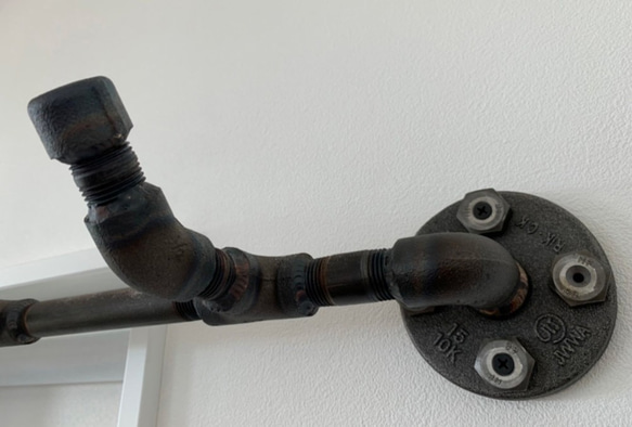 インダストリアルパイプハンガー(壁掛け型)　｜アイアン｜インダストリアル｜男前 