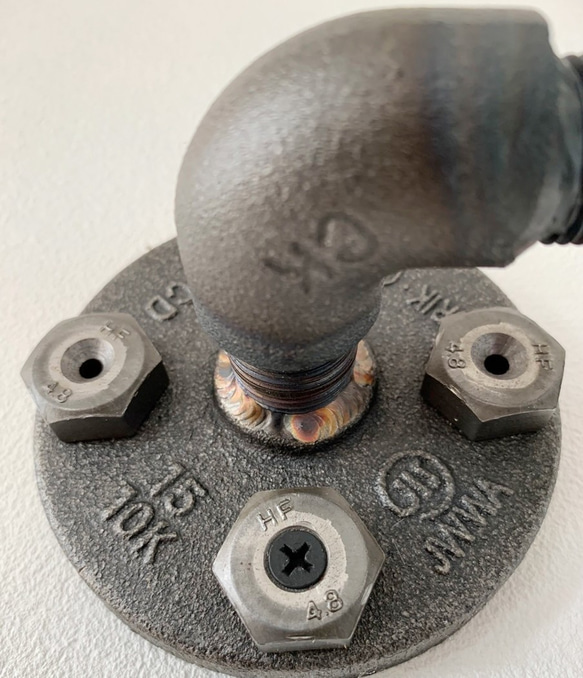 インダストリアルパイプハンガー(壁掛け型)　｜アイアン｜インダストリアル｜男前 