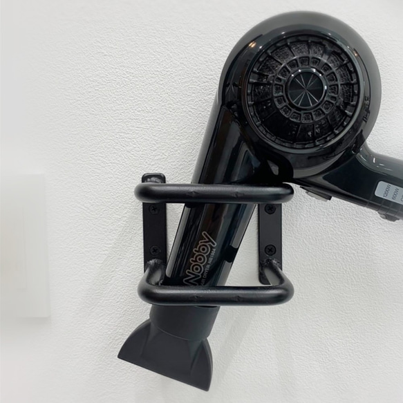 ドライヤーホルダー　｜アイアン｜インダストリアル｜男前 1枚目の画像