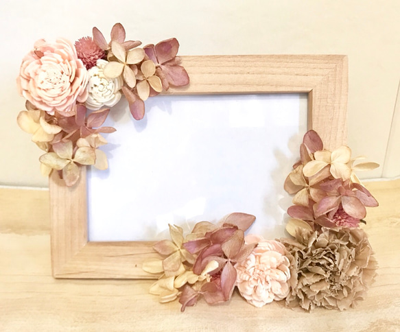 carnation natural photo frame 1枚目の画像