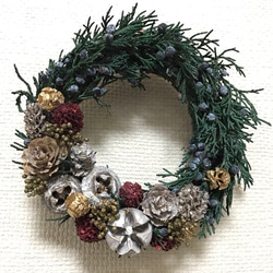 Winter snow mini wreath 1枚目の画像