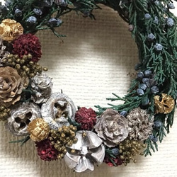 Winter snow mini wreath 2枚目の画像