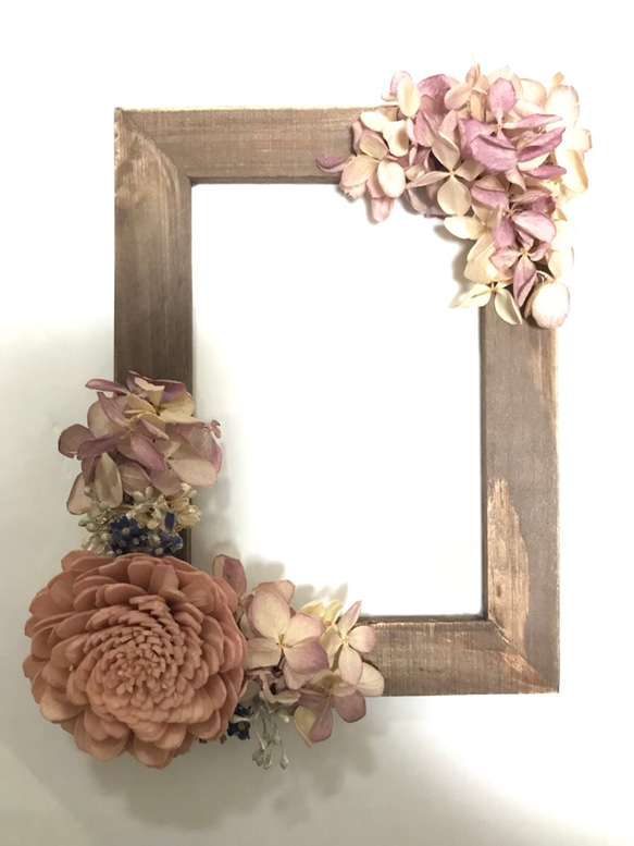 antique brown photo frame 2枚目の画像