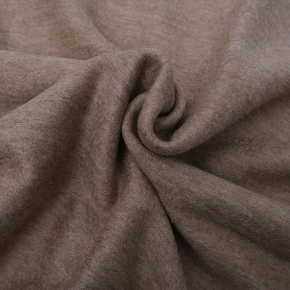 純羊毛素色圍巾 - 紫絨 第3張的照片