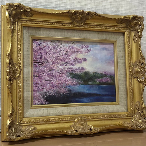 水辺の桜 絵画 Sonako 通販 12720256｜Creema(クリーマ)