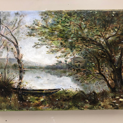 湖畔の風景 絵画 Sonako 通販 12792395｜Creema(クリーマ)