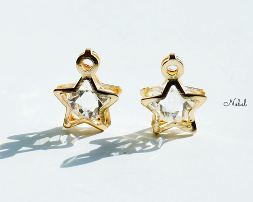 ☆星のクリスタルチャーム☆ チャーム Handmade parts工房 通販