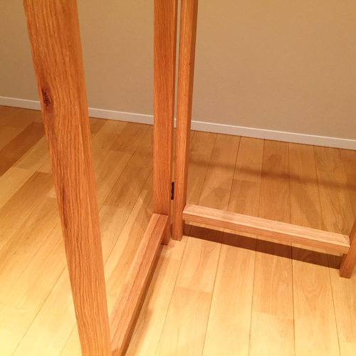 KIRITSU オーク無垢材　折りたたみハンガーラック ONE-OK 新品 折りたたみハンガーラック 楢（ナラ・オーク）無垢材 | 鈴木権之