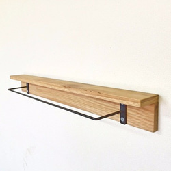 ハンドメイド　ハートのティッシュシェルフ タオルホルダーつき ハンドメイド ハートのティッシュシェルフ タオルホルダーつき