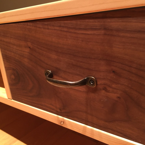 桧×ウォルナット TVボード（テレビ台）/サイドテーブル/ローテーブル