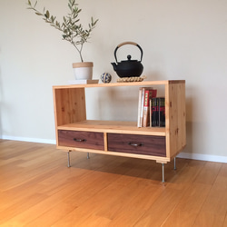 鈴木権之助商店 杉×楢（オーク）無垢 TV台 120cm 鈴木権之助商店 杉×楢（オーク）無垢 TV台 120cm - メルカリ