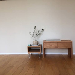 自然木の机　家具　ハンドメイド　木の温もり　手作り　つくえ　天然木　自然木　レア 一生モノ オーク無垢材の文机 机・デスク 暮らしの道具製作処 鈴木権之