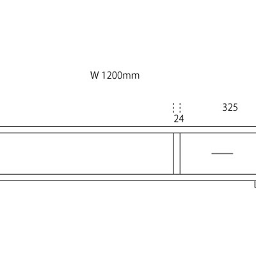 杉×楢（オーク）無垢 W1200 テレビ台 / TVボード テレビ台・テレビ