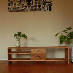 無垢材テレビボードW120 ハンドメイド サイズオーダー テレビ台