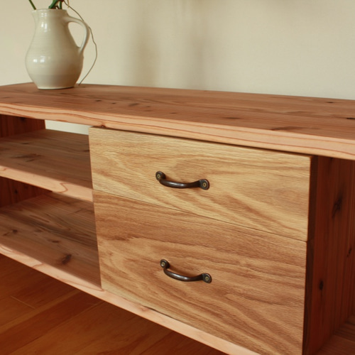 鈴木権之助商店 杉×楢（オーク）無垢 TV台 120cm 鈴木権之助商店 杉×楢（オーク）無垢 TV台 120cm - メルカリ