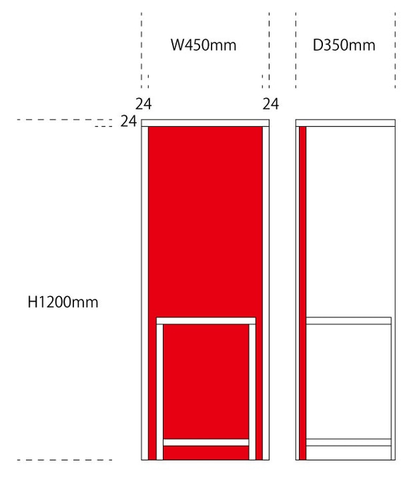 【snufkinさま専用】　オーダーシェルフ作成工事 3枚目の画像