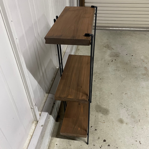 な　手作りアイアン家具 折り畳みラック西海岸インテリア 鉄脚のみ3点 新商品‼️手作りアイアン家具 折り畳みラック 西海岸インテリア