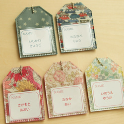 Sale】¥700→¥500 2個セット☆リバティのネームタグ 名入れ お名前お
