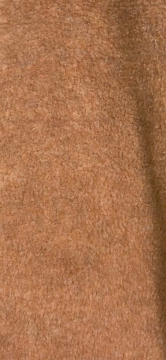 新色＊ふんわりあったかメルトンフリースロング丈ワンピース❄️着る毛布的暖かさ❄️身幅調整可❄️キャメル❄️毛玉無し 7枚目の画像
