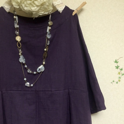 蓬鬆成人雙層紗【6-7分袖】紫色（寬度調整/變色ok‼️） 第3張的照片