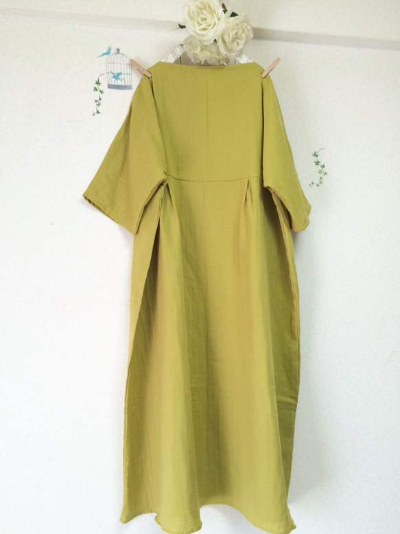 長款蓬鬆成人雙層紗布【6-7/8袖】含羞草（寬度可調/顏色可換‼️） 第7張的照片