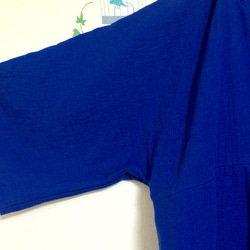 長款★成人蓬鬆雙層紗布【6-7袖】寶藍色（可調式寬度/換色OK‼️） 第7張的照片